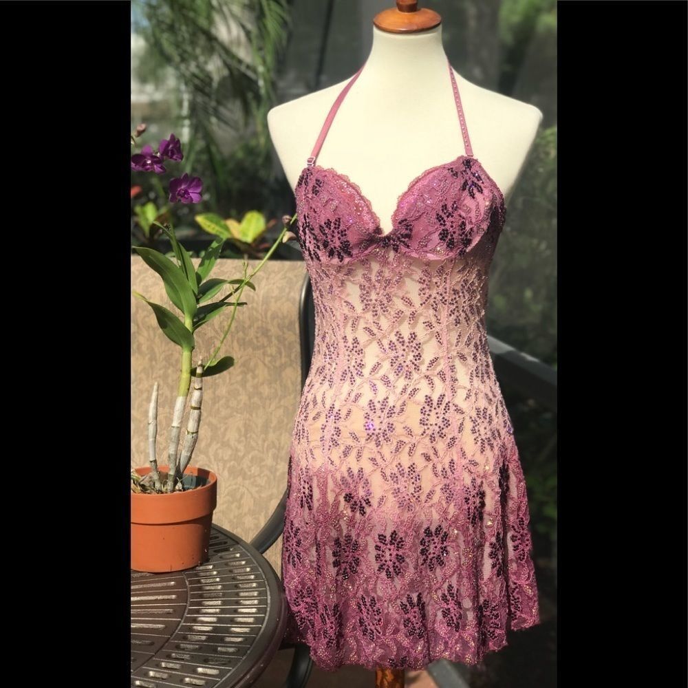 !SEE VIDEO! CLAUDIO MILANO SWAROVSKI CRYSTAL DRESS